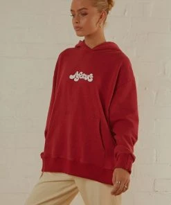 Afends New & Most Loved Grow Some Hemp Oversized Hood - Deep Red 10 Afends New & Most Loved Grow Some Hemp Oversized Hood - Deep Red