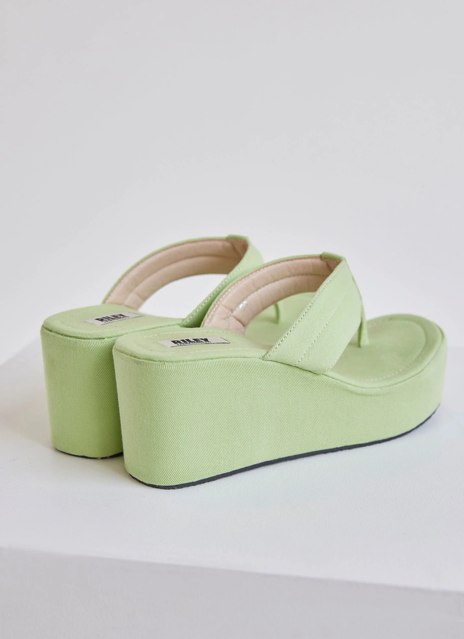 Riley Hubatka X Peppermayo Castaway Platform Thong - Avocado 5 Riley Hubatka X Peppermayo Castaway Platform Thong - Avocado