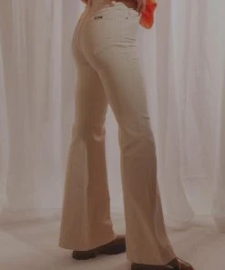 Rolla's New & Most Loved Eastcoast Flare Jean - Vanilla Cord