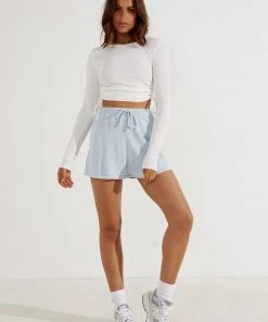 Peppermayo Low Tide Knit Shorts - Blue 11 Peppermayo Low Tide Knit Shorts - Blue