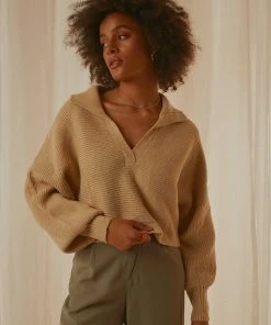 Peppermayo All I Know Knit Sweater - Beige