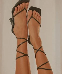 Cult Avenue New & Most Loved Hunter Strappy Heel - Black