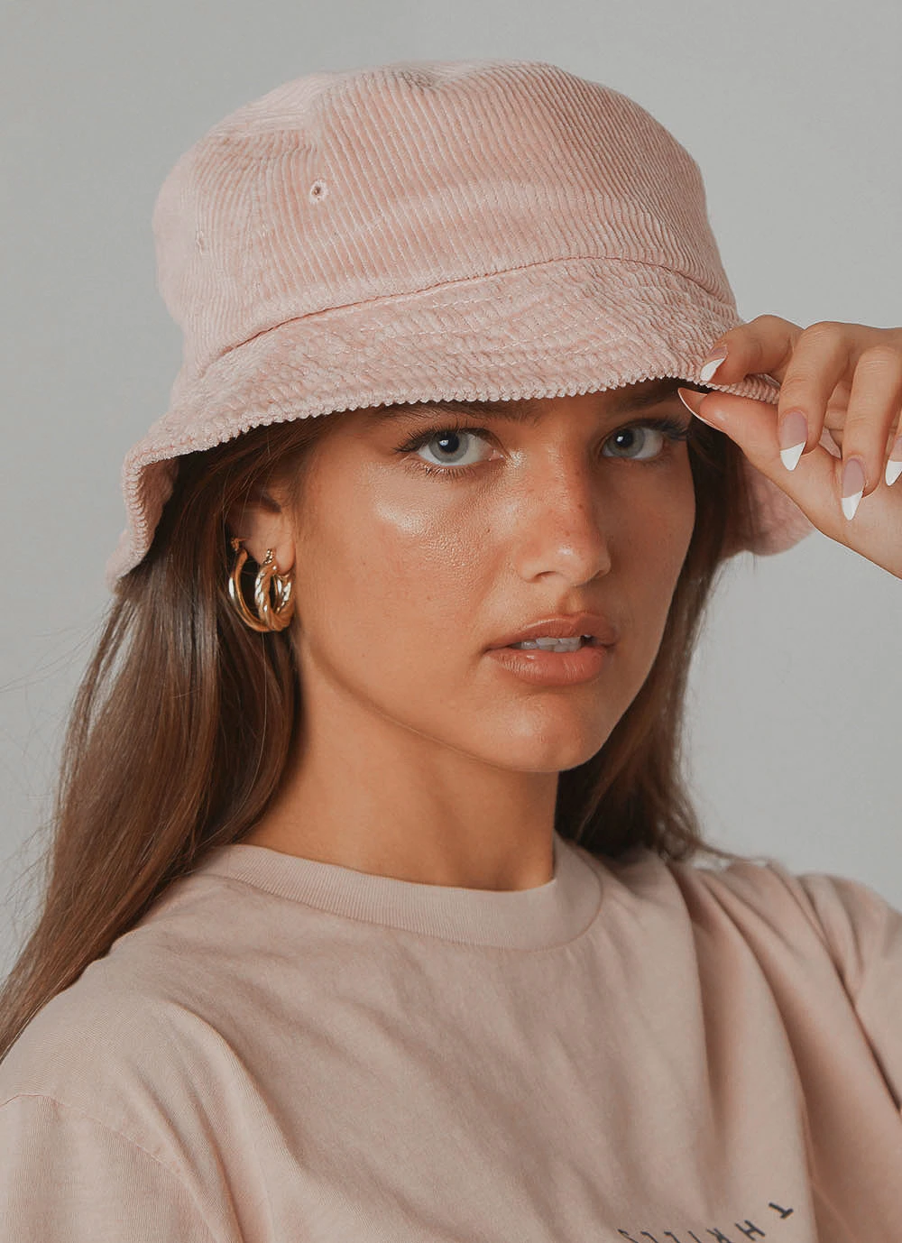 Afends New & Most Loved Cara Hemp Corduroy Bucket Hat - Ash Pink 5 Afends New & Most Loved Cara Hemp Corduroy Bucket Hat - Ash Pink