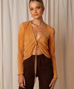 Peppermayo Exclusive Barcelona Nights Tie Top - Rust New & Most Loved 9 Peppermayo Exclusive Barcelona Nights Tie Top - Rust New & Most Loved