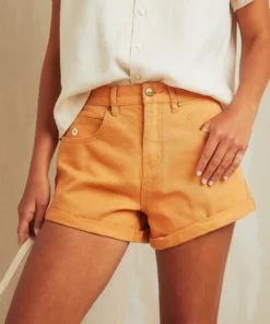 Afends Tyler Twill Short - Mango Seasonal