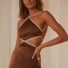 Peppermayo Exclusive Thea Maxi Dress - Chocolate