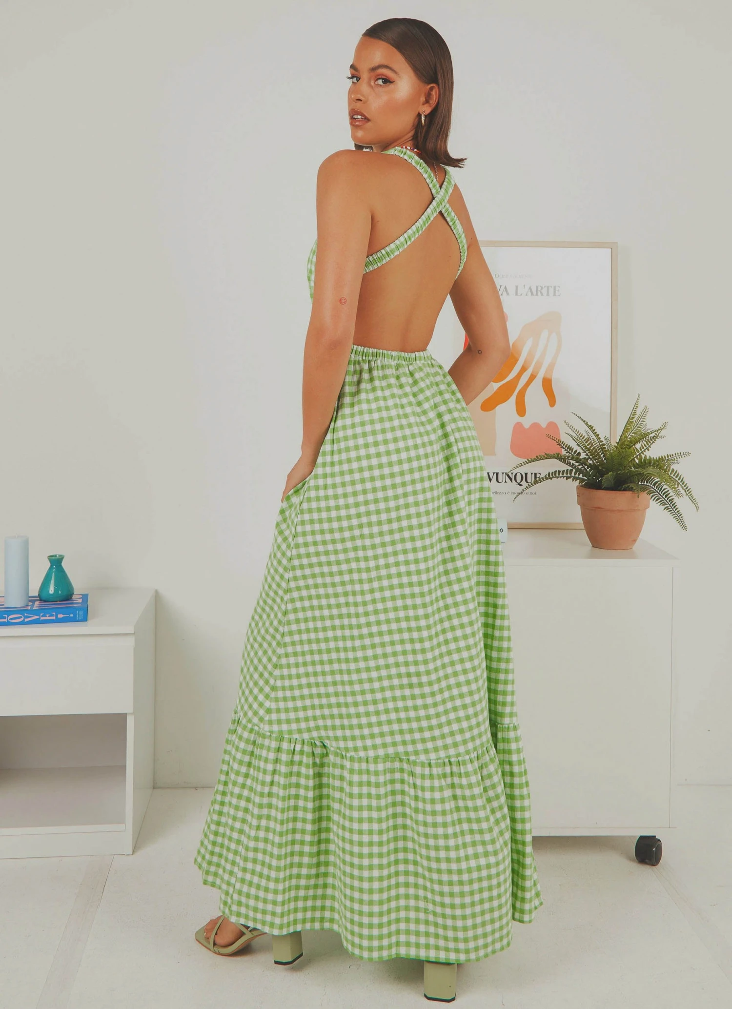 Peppermayo Exclusive New & Most Loved Sariska Maxi Dress - Green Gingham 7 Peppermayo Exclusive New & Most Loved Sariska Maxi Dress - Green Gingham