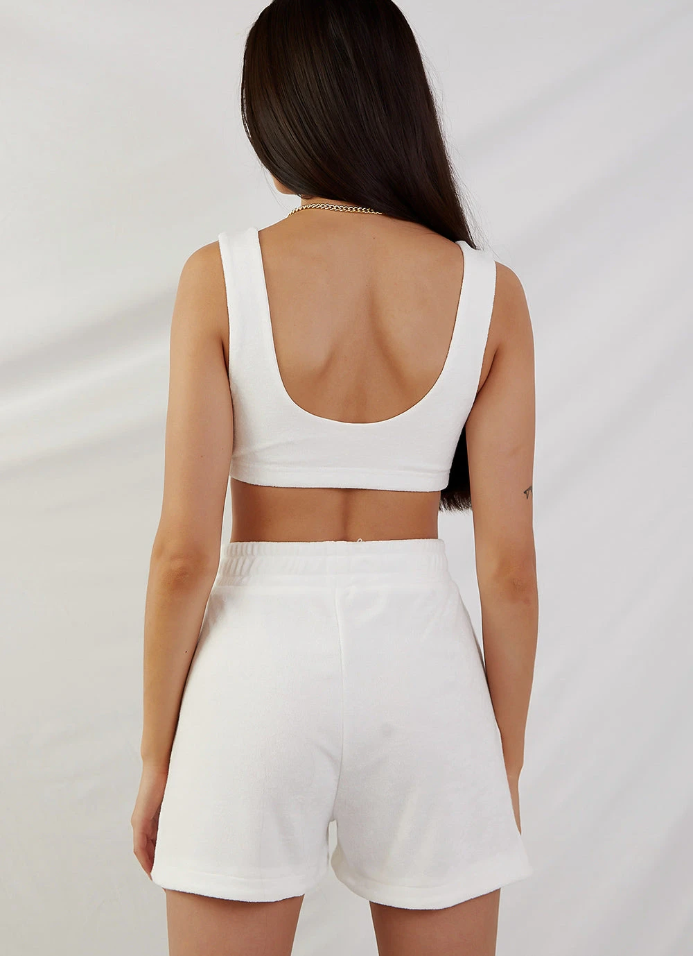 Peppermayo Exclusive Cote Dazur Terry Crop - White 7 Peppermayo Exclusive Cote Dazur Terry Crop - White