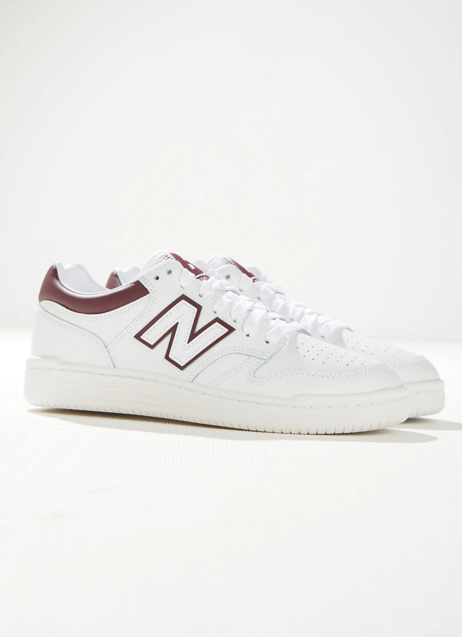 New Balance 480 Sneaker - White Burgundy (Mens Sizing) New & Most Loved 4 New Balance 480 Sneaker - White Burgundy (Mens Sizing) New & Most Loved
