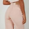 Afends Shelby Hemp Cord Wide Leg Pant - Ash Pink New & Most Loved