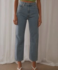 Abrand A Venice Straight Jeans - Waterfalls Blue 9 Abrand A Venice Straight Jeans - Waterfalls Blue
