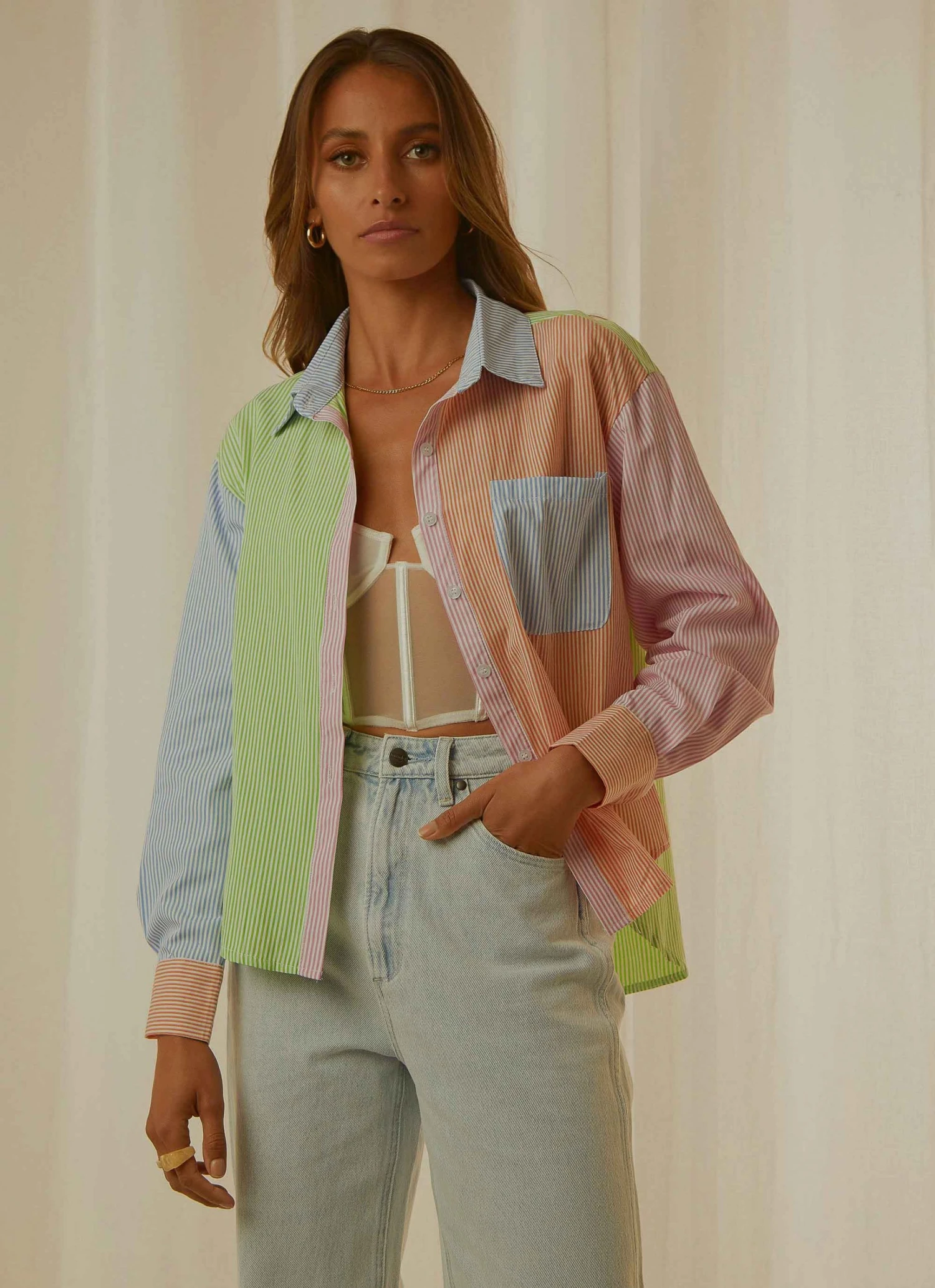 Peppermayo Whitsunday Shirt - Orange Multi New & Most Loved Peppermayo Whitsunday Shirt - Orange Multi New & Most Loved