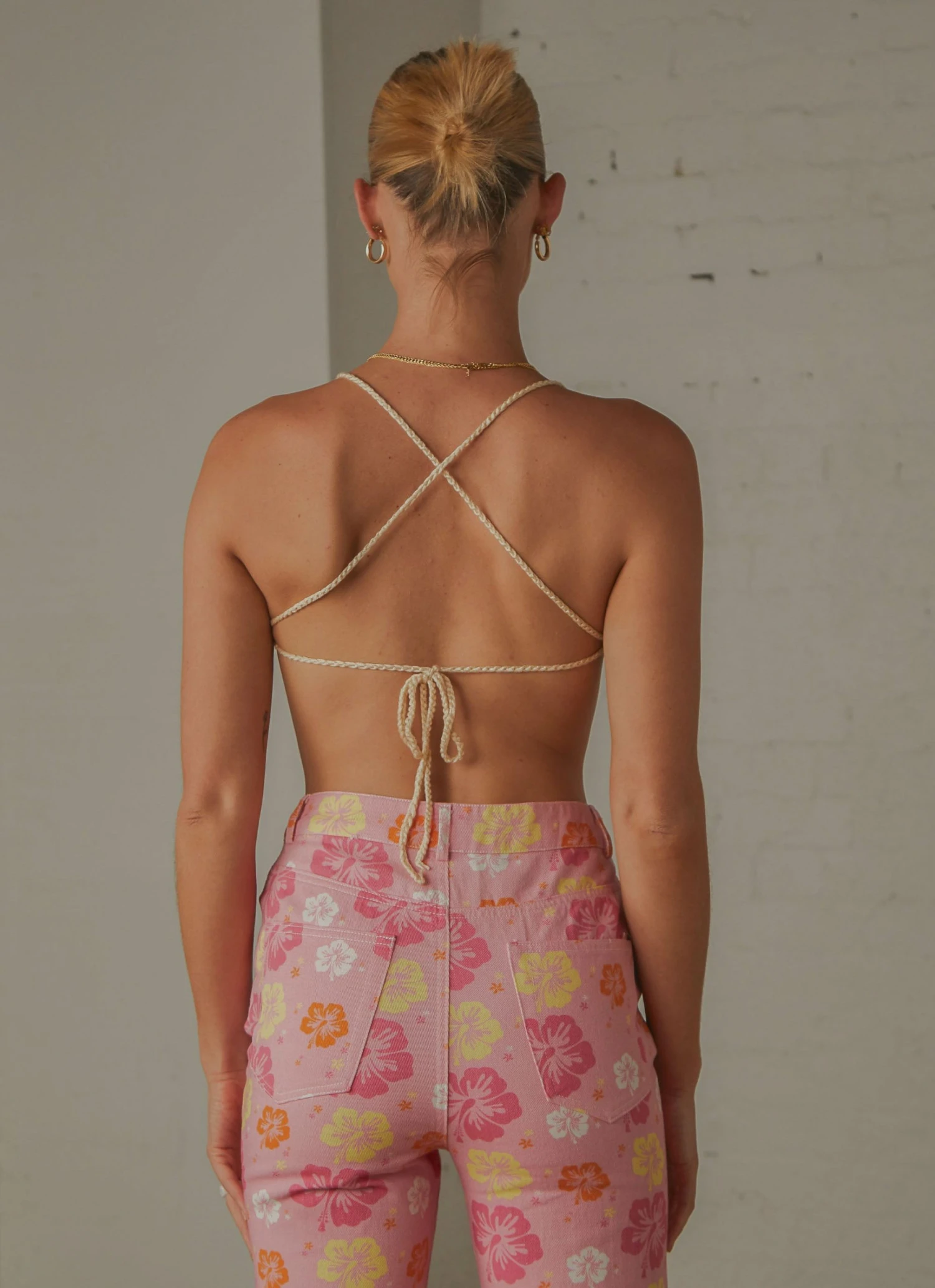 Peppermayo Exclusive Cancun Crochet Halter Top - Pink Orange 7 Peppermayo Exclusive Cancun Crochet Halter Top - Pink Orange