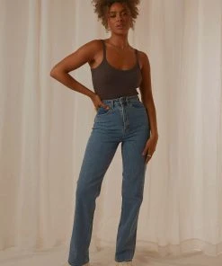 Lee High Straight Jean - 80 Studio Blue New & Most Loved