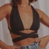 Peppermayo Exclusive New & Most Loved Beverly Tie Crop - Black 2 Peppermayo Exclusive New & Most Loved Beverly Tie Crop - Black