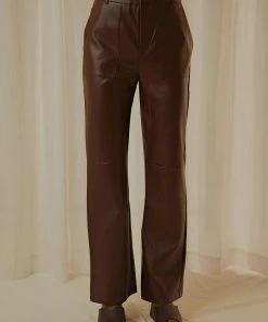 4th & Reckless Wilcox Trouser - Truffle PU