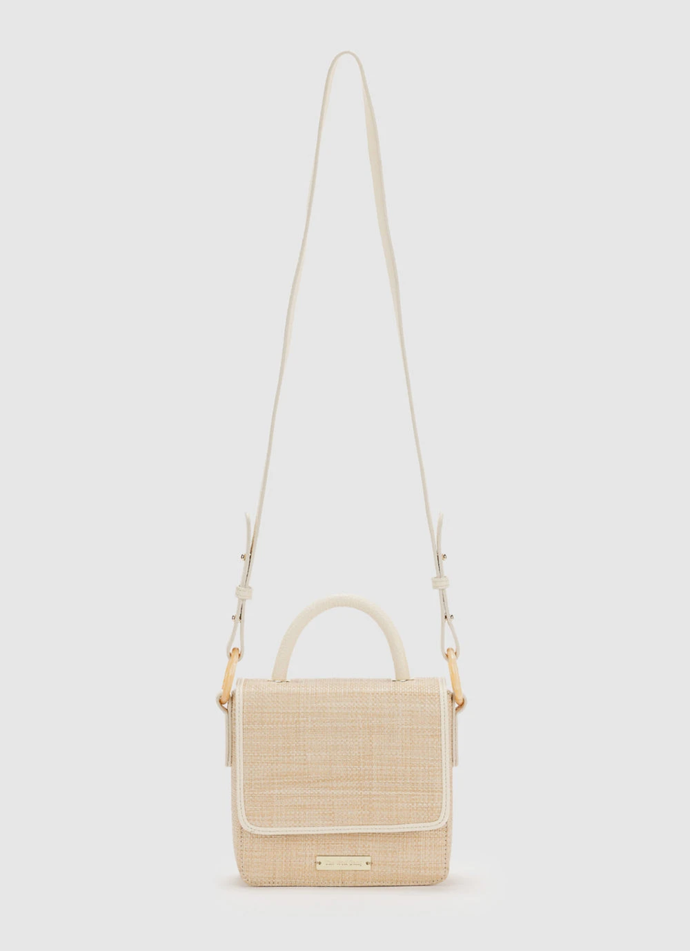 The Wolf Gang Layla Mini Box Bag - Natural The Wolf Gang Layla Mini Box Bag - Natural