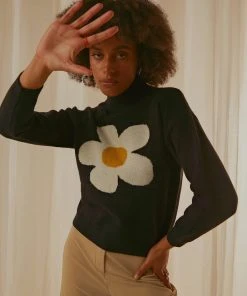 Peppermayo Flora Knit Sweater - Black