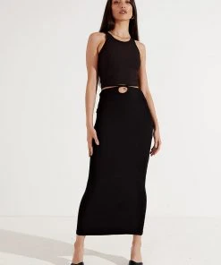 Peppermayo Jenner Midi Skirt - Black New & Most Loved