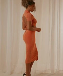 Peppermayo Rodeo Drive Midi Dress - Orange 5 Peppermayo Rodeo Drive Midi Dress - Orange