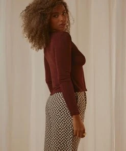 Peppermayo Pamela Long Sleeve Top - Choc Brown New & Most Loved 10 Peppermayo Pamela Long Sleeve Top - Choc Brown New & Most Loved