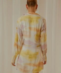 Charlie Holiday New & Most Loved Naomi Shirt Dress - Ibizia