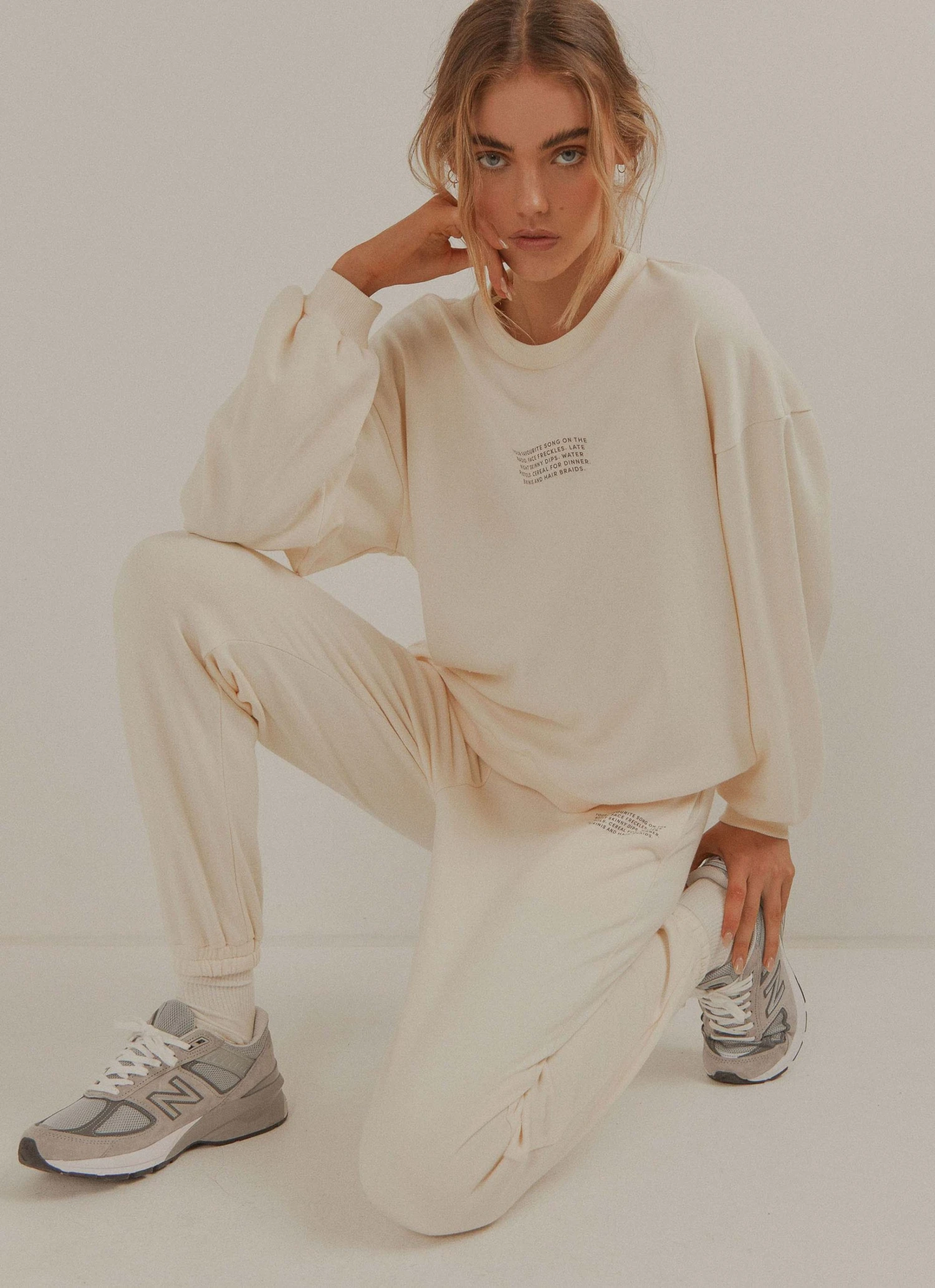 Vacancy Supply New & Most Loved Holiday House Sweatpant - Coconut Milk Vacancy Supply New & Most Loved Holiday House Sweatpant - Coconut Milk