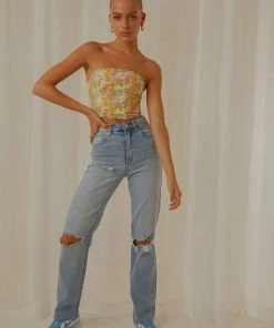 Peppermayo Exclusive Endless Lover Bustier Crop - Blossom