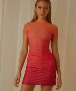 Peppermayo Exclusive Siren Call Mesh Mini Dress - Sunset Gradient 10 Peppermayo Exclusive Siren Call Mesh Mini Dress - Sunset Gradient