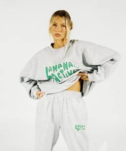 LaHana Swim New & Most Loved Bronx Crewneck - Grey