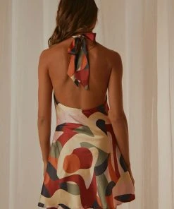 Peppermayo Exclusive The Big Picture Halter Mini Dress - Tropicola 11 Peppermayo Exclusive The Big Picture Halter Mini Dress - Tropicola