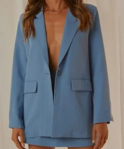 Peppermayo Exclusive New & Most Loved Italian Cities Blazer - Blue