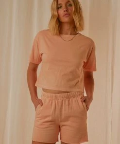 Champion Vintage Dye Crop Tee - Certan Peach New & Most Loved 9 Champion Vintage Dye Crop Tee - Certan Peach New & Most Loved