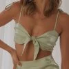 Peppermayo Exclusive New & Most Loved Summer Edit Tie Crop - Sage 1 Peppermayo Exclusive New & Most Loved Summer Edit Tie Crop - Sage