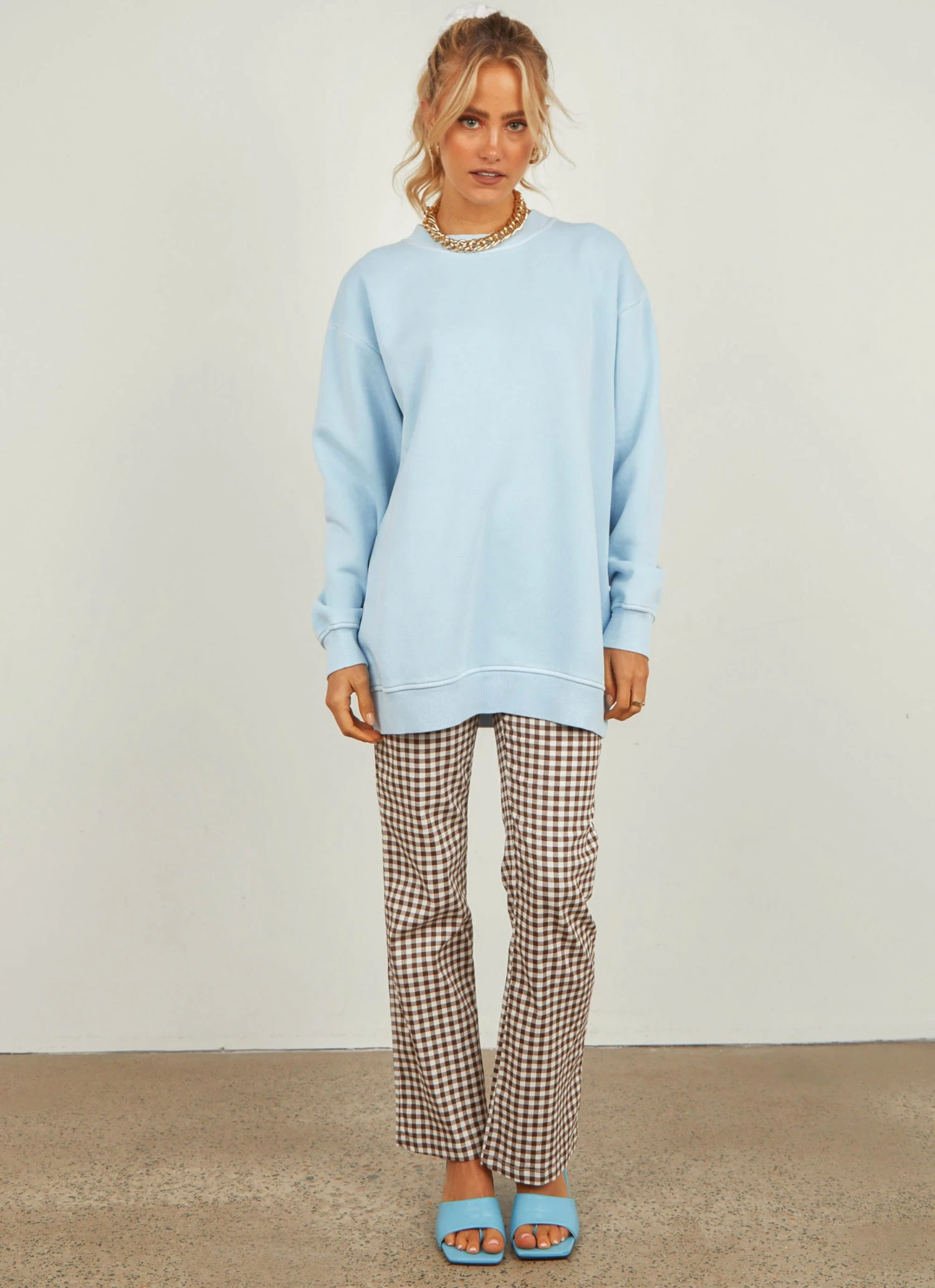 Nude Lucy Carter Classic Boyfriend Sweat - Sky New & Most Loved Nude Lucy Carter Classic Boyfriend Sweat - Sky New & Most Loved