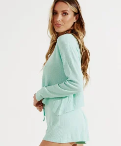 Peppermayo White Rose Top - Green