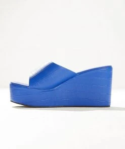 Cult Avenue New & Most Loved Villa Playa Mule Heel - Cobalt Croc 14 Cult Avenue New & Most Loved Villa Playa Mule Heel - Cobalt Croc