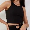 Afends Pearl - Rib Singlet - Black New & Most Loved 1 Afends Pearl - Rib Singlet - Black New & Most Loved