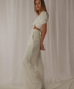 Peppermayo Exclusive New & Most Loved Seville Pant - White Muslin 10 Peppermayo Exclusive New & Most Loved Seville Pant - White Muslin