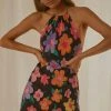 Peppermayo Exclusive New & Most Loved Love From Europe Halter Dress - Noir Bloom 1 Peppermayo Exclusive New & Most Loved Love From Europe Halter Dress - Noir Bloom