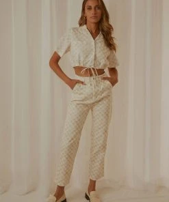 Cools Club California Pant - Sand Checker New & Most Loved