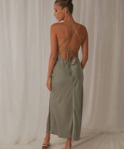 Peppermayo Sun Comes Up Midi Dress - Sage 11 Peppermayo Sun Comes Up Midi Dress - Sage