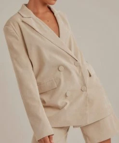 4th & Reckless New & Most Loved Anderson Blazer - Cream Cord