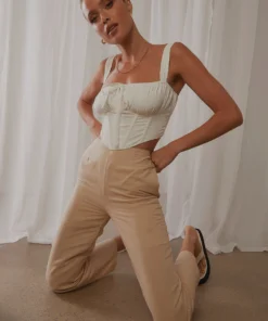 Peppermayo New Tops All My Heart Bustier Top - White