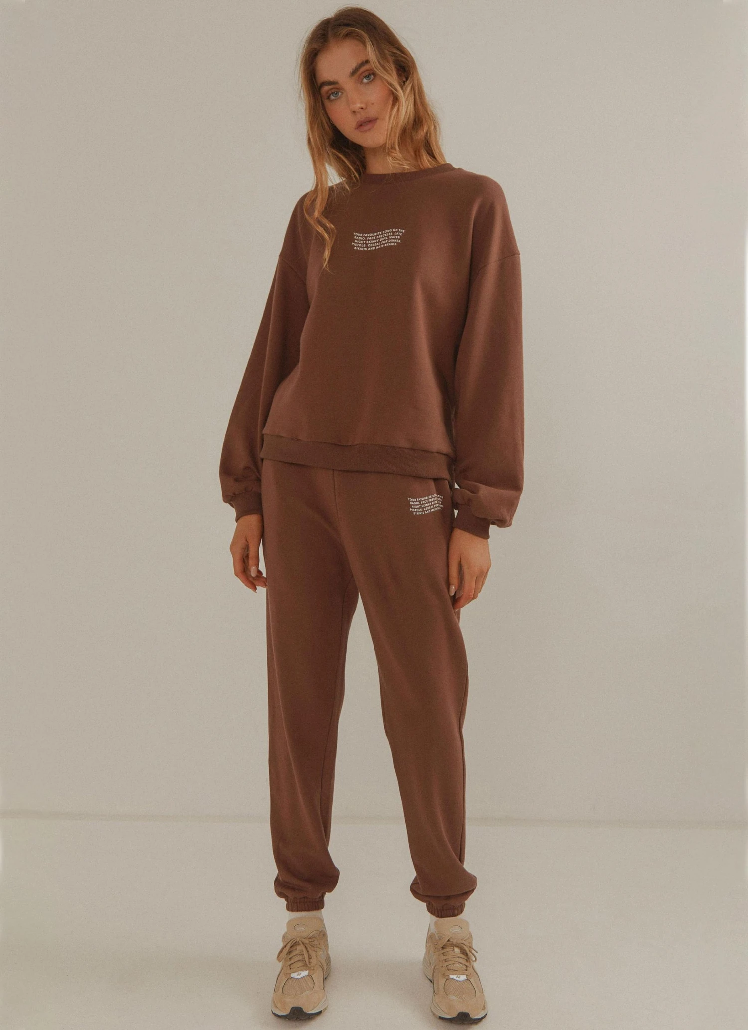 Vacancy Supply Holiday House Sweatpant - Choc Brown 5 Vacancy Supply Holiday House Sweatpant - Choc Brown