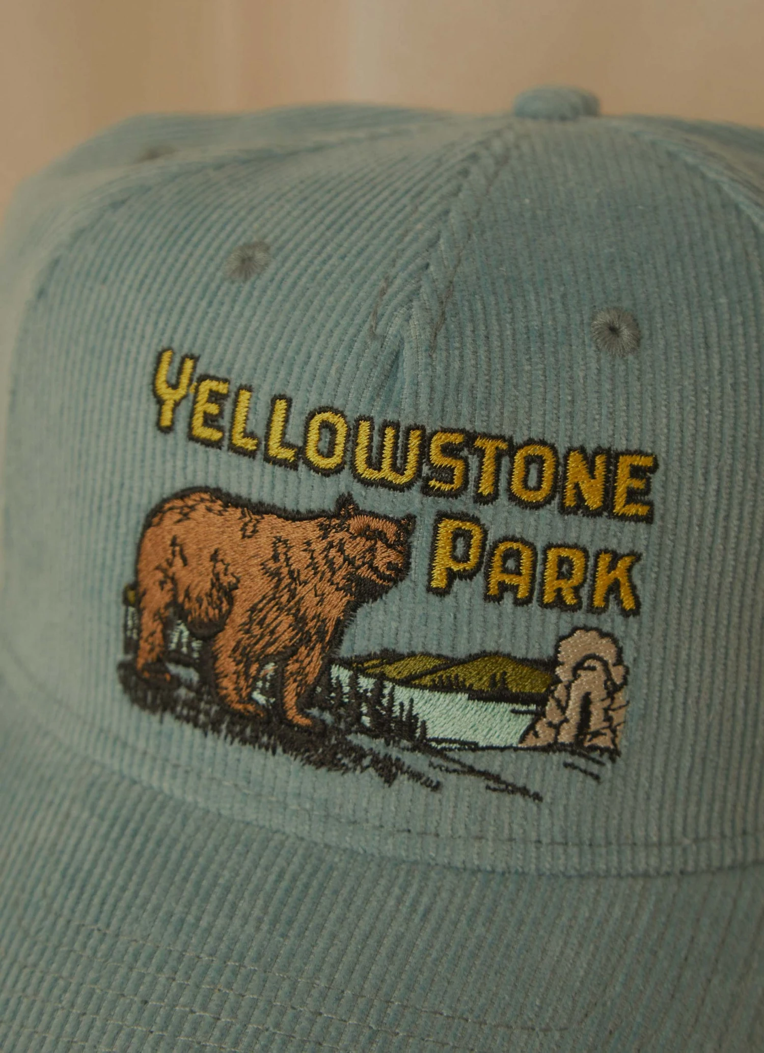 American Needle New & Most Loved Yellow Stone Cord Palmer Cap - Light Grey Blue 4 American Needle New & Most Loved Yellow Stone Cord Palmer Cap - Light Grey Blue