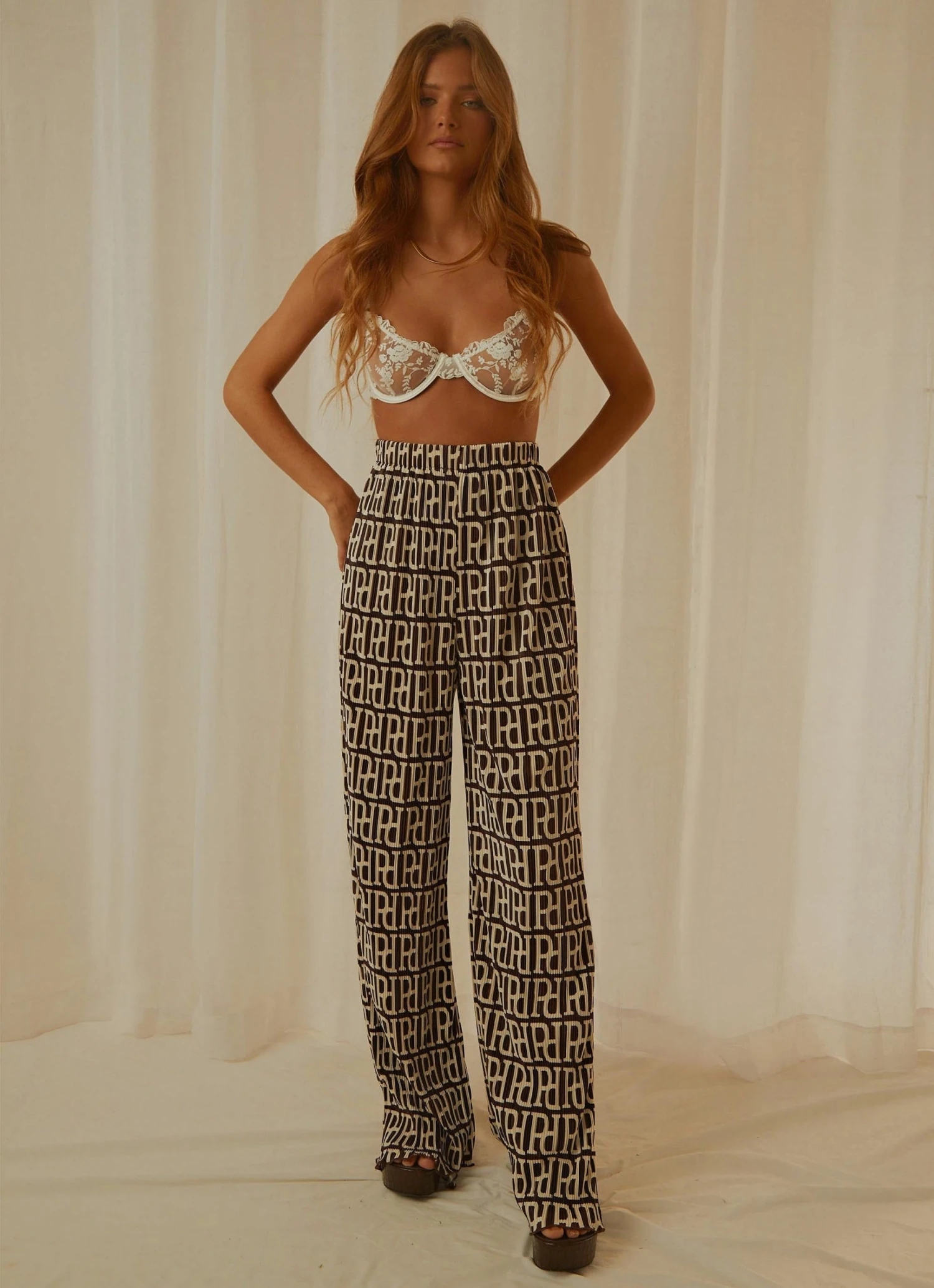 Peppermayo Exclusive 90s Muse Pants - Logo Mania 4 Peppermayo Exclusive 90s Muse Pants - Logo Mania