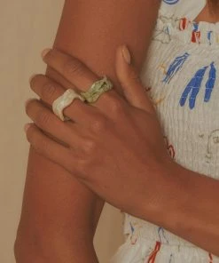 Peppermayo Museum Date Resin Ring - Green New & Most Loved