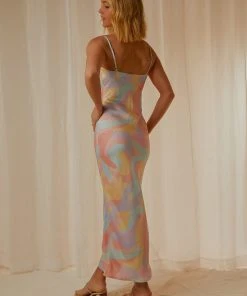 Peppermayo Exclusive Art Films Cowl Maxi Dress - Pastel Wave 7 Peppermayo Exclusive Art Films Cowl Maxi Dress - Pastel Wave