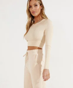 Peppermayo New Tops Breakeven Cropped Top - Beige 10 Peppermayo New Tops Breakeven Cropped Top - Beige